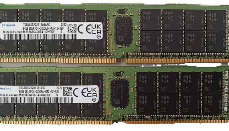 M393A8G40BB4-CWE 三星 64G 2RX4 PC4-3200AA ECC REG服务器内存 - 图0