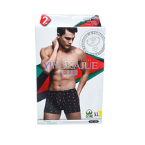 156 Whole Cotton Flat Feet Underpants Mens Four Corner Shorts Head Full Cotton Printed Pants