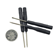 2-inch mini screwdriver with cross black rubber handle screw opener screw driver tool small screwdriver