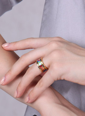 纪念克林姆特珐琅陶瓷戒指