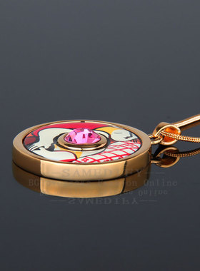 梦手工高温画珐琅吊坠女