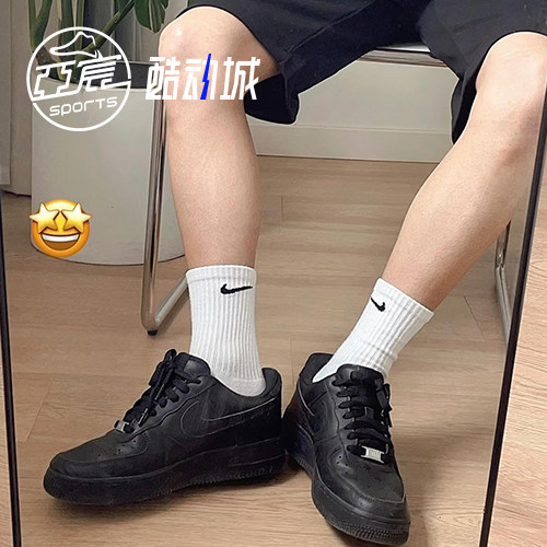 耐克 NIKE Air Force 1 AF1黑武士空军一号休闲板鞋CW2288-001 - 图0