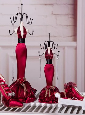 欧式家居摆件饰品模特架耳环项链展示架珠宝陈列道具生日礼物礼品