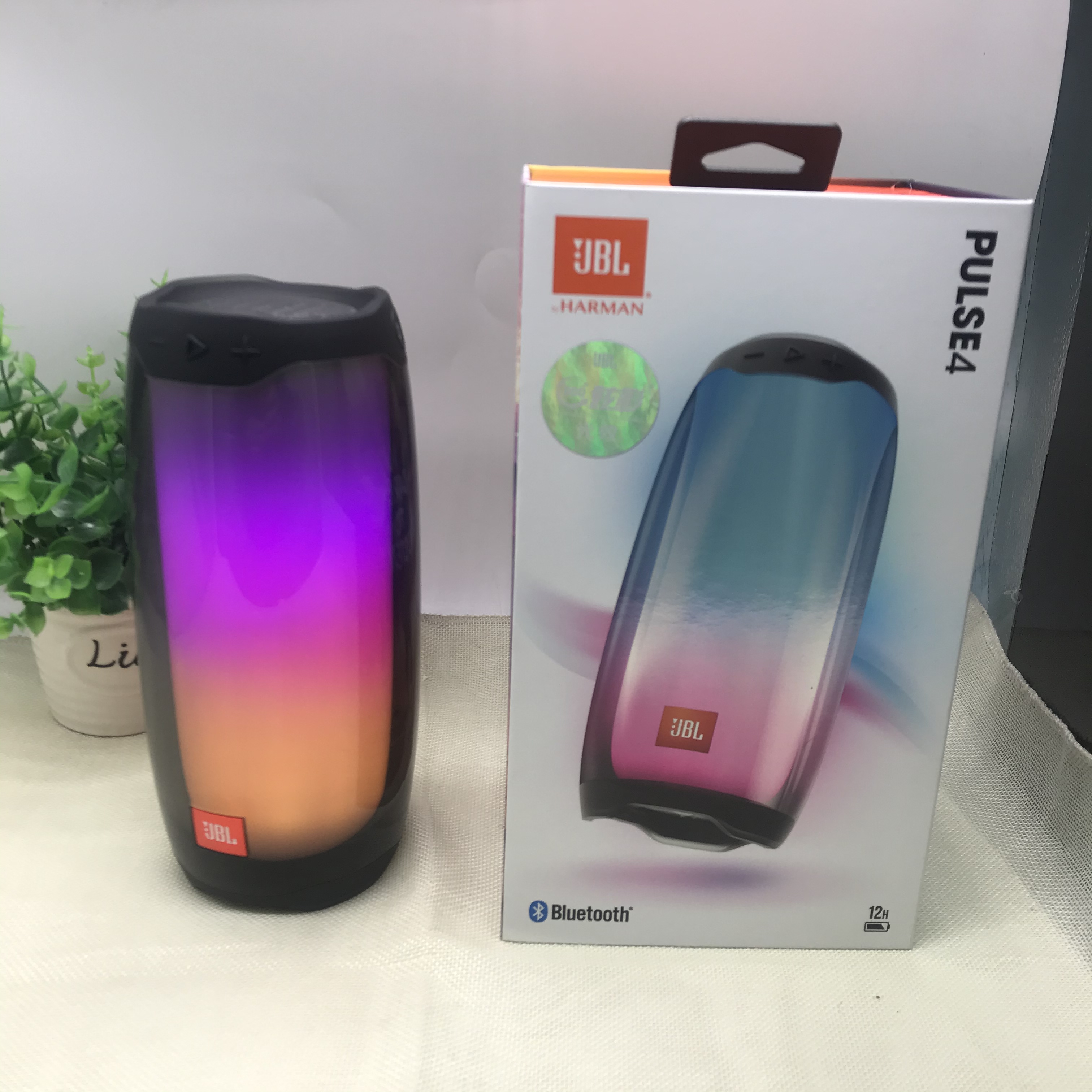 JBL PULSE4音乐脉动3炫彩光效蓝牙音箱低音无线户外便携防水音响-图1