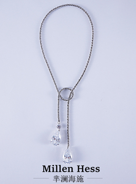 梨之恋项链毛衣女款2025新款女士轻奢小众长款气质高级轻奢吊坠