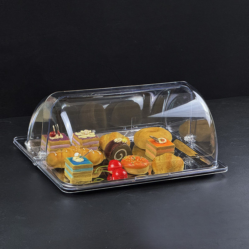 透明翻盖保鲜盖40X30塑料食品罩防尘盖子展示不锈钢托盘盖长方形,淘宝优惠券,粉丝福利购,淘宝优惠卷