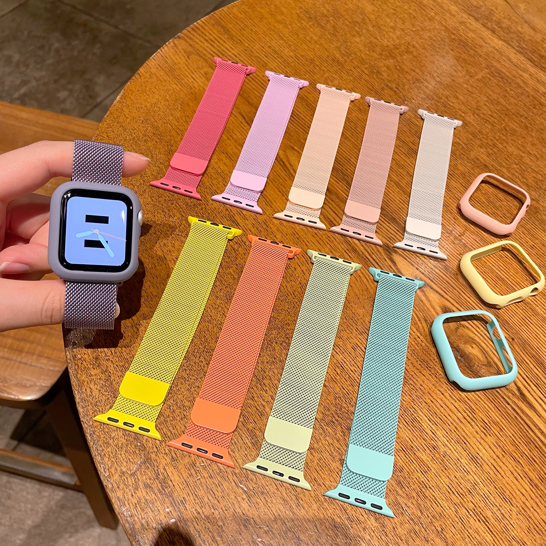 适用苹果手表表带磁吸金属米兰applewatch987男女款iwatch6SE54潮 - 图2