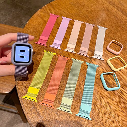 适用苹果手表表带磁吸金属米兰applewatchS11987男女iwatchSE46潮 - 图2