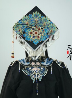凤冠学士帽原创国风造型配饰