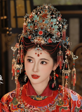 三生令【锦瑟】中式婚嫁发冠发饰