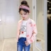 2019 trẻ em mới mùa xuân nước ngoài mùa xuân cô gái mùa xuân cô gái cô gái trẻ em trẻ em lớn mùa xuân và mùa thu áo khoác Hàn Quốc - Áo khoác áo khoác nam trẻ em Áo khoác