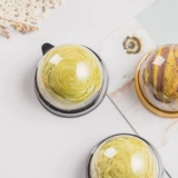 Яичный желток хрустящая пластиковая коробка Коробка 50 Кругла пластиковая прозрачная средняя подарочная коробка фестиваля фестиваля