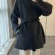 高端双面羊绒大衣女秋冬2025年新款中长款小个子气质立领羊毛外套