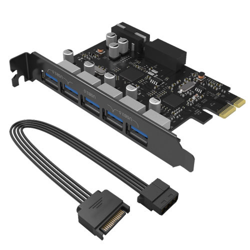 ORICO/奥睿科台式电脑机箱后置主板扩展卡PCI-E转接USB3.0拓展卡 - 图0