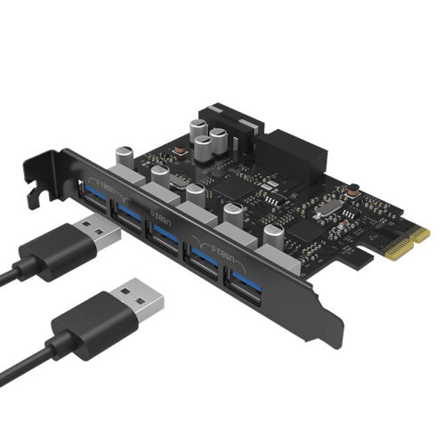 ORICO/奥睿科台式电脑机箱后置主板扩展卡PCI-E转接USB3.0拓展卡 - 图1