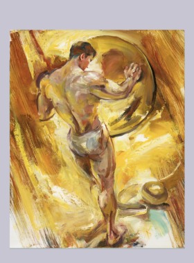 质感抽象人体古典表现主义风格油画艺术复刻微喷客厅卧室装饰画