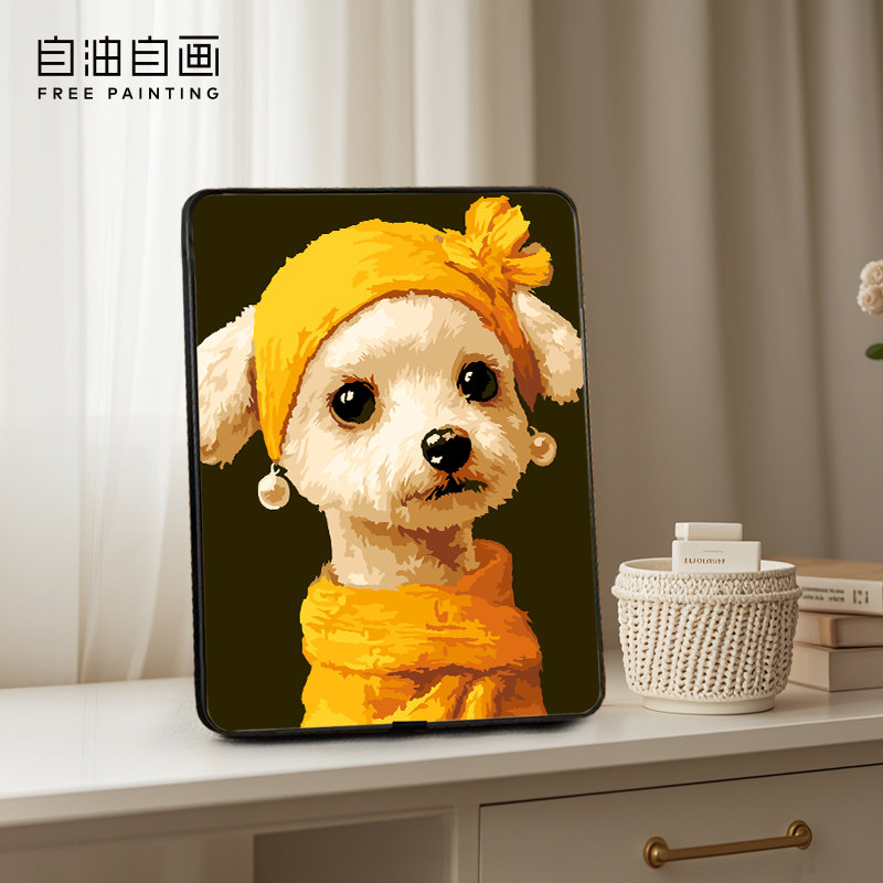 自油自画 数字油画diy填色手绘手工填充玄关卧室油彩画桌面摆台画,淘宝优惠券,粉丝福利购,淘宝优惠卷