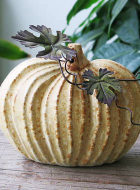 丰收节感恩节桌面摆件陶