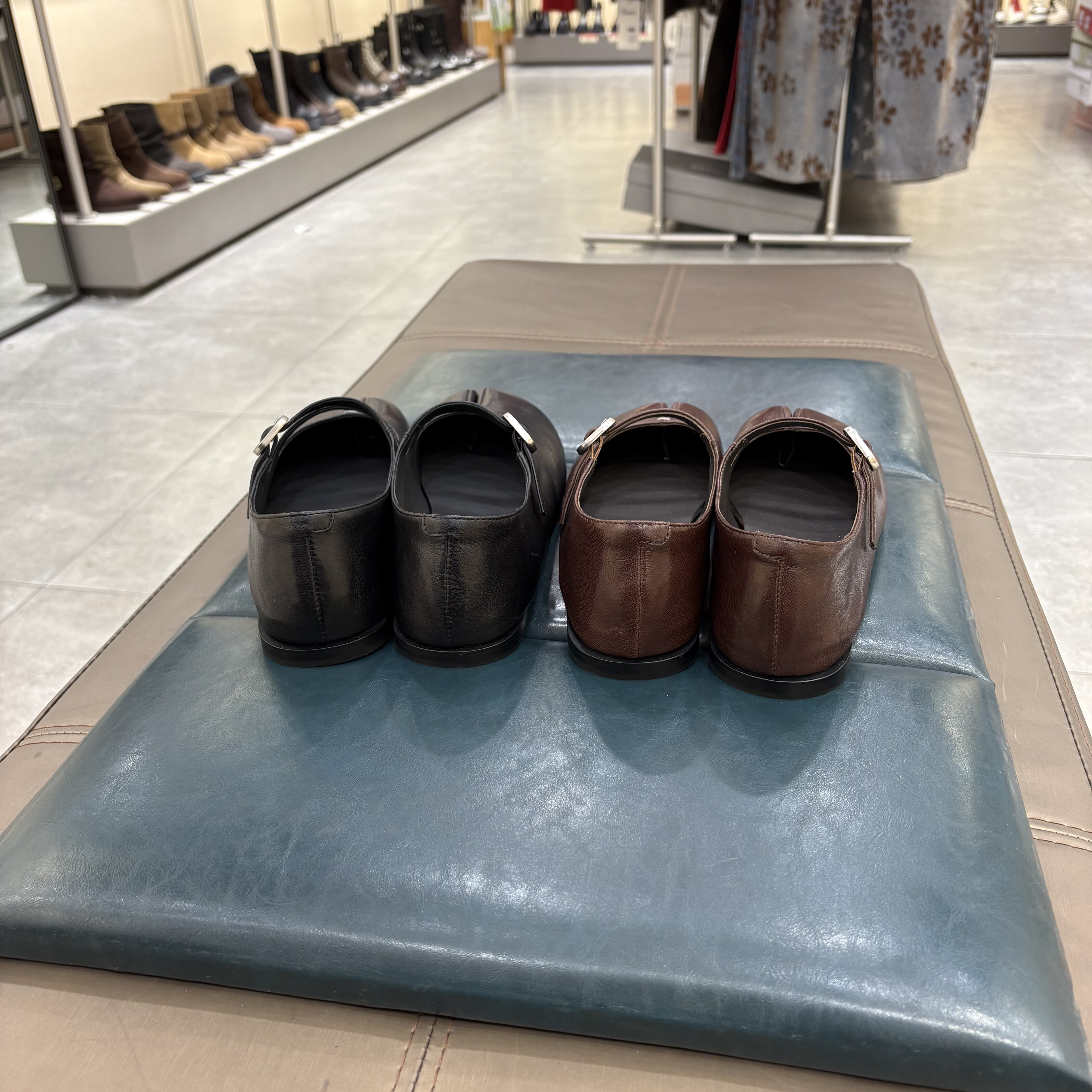 赫谷女鞋2026年新款猪蹄分趾鞋双一字平底浅口单鞋女皮鞋,淘宝优惠券,粉丝福利购,淘宝优惠卷