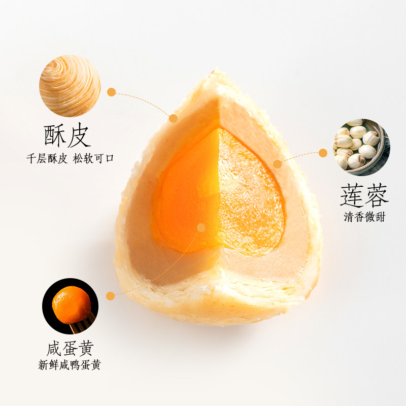 南台月雅月手工酥皮520g蛋黄月饼 南台月旗舰月饼