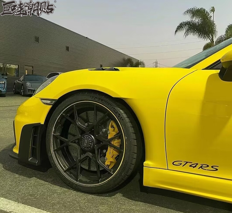 保时捷718gt4尾翼字母贴纸拉花 992GT3RS 911GT2RS车身数字车贴-图0