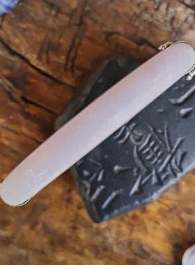 苗乡银绣坊中国风孤品镶嵌修复老翡翠带春断镯足银錾刻麻花手镯