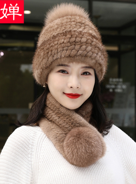 水貂女适合圆脸韩版潮显脸小帽子