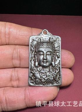 藏式尼泊尔佛牌禅意民族风观音复古守护神女个性男女学生毛衣链项