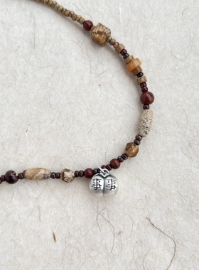 925银捷克珠手工串珠原创新中式