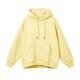 Spring and autumn hooded pullover pure cotton sweatshirt women's solid color versatile top casual sports large size loose coat class uniform