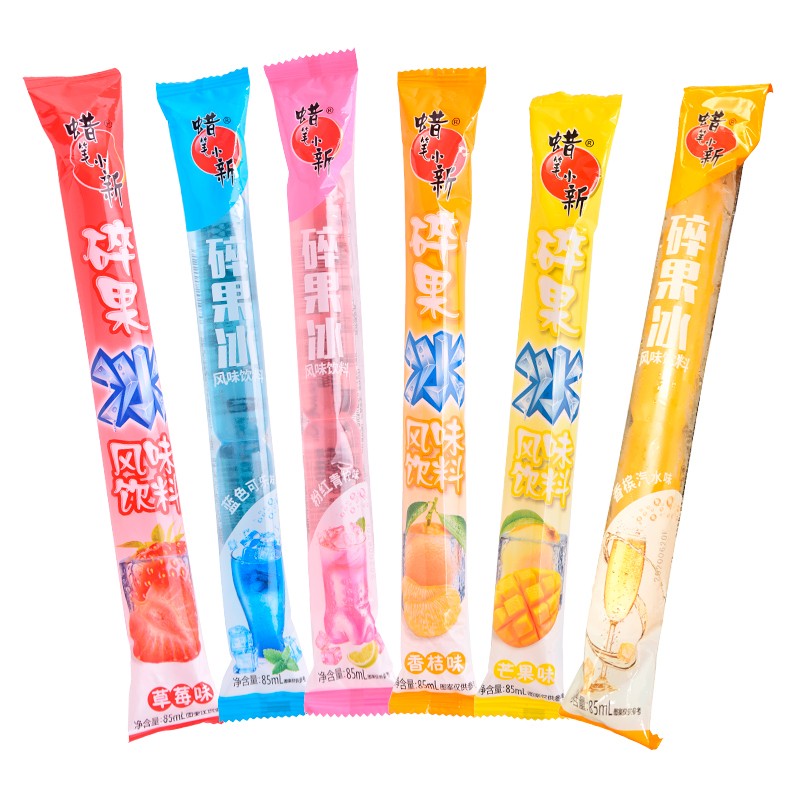 【清凉夏季】蜡笔小新85ml*30支碎果冰棒冰碎碎冰儿童零食解暑