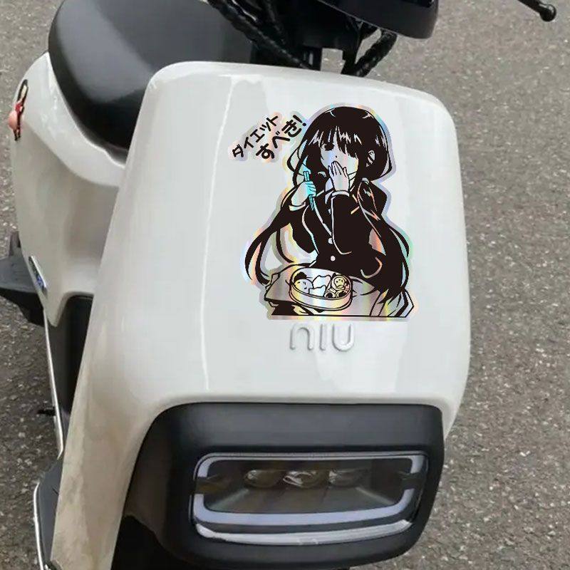 适用约会大作战动漫镭射贴纸二次元装饰笔记本贴画防水电动车贴手,淘宝优惠券,粉丝福利购,淘宝优惠卷