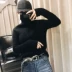 Khuyến mãi chống mùa cao cổ áo len cashmere dày của phụ nữ màu rắn kích thước lớn lười biếng áo len ấm áp đan áo len - Áo / áo thun áo len thổ cẩm Áo / áo thun