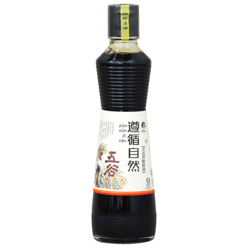 遵循自然松茸五谷生抽375ml 欣和特级原酿酱油家用 0%添加防腐剂 - 图3