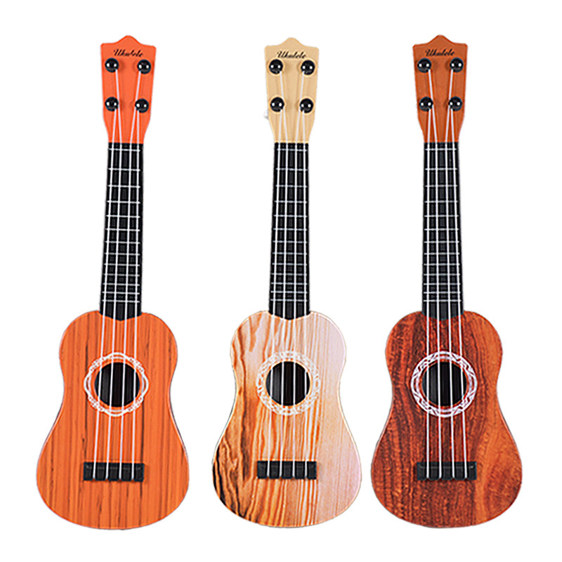 儿童音乐小吉他它可弹仿真中号尤克里里初学者乐器琴宝宝塑料玩具