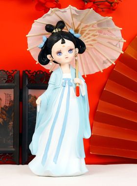 新款摆件柏顺树脂古风