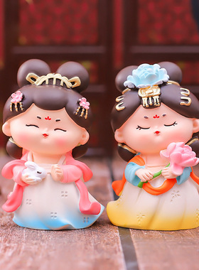 古风女孩唐小环夜宴大号摆件家居玄关桌面摆件实体热卖精美小礼物