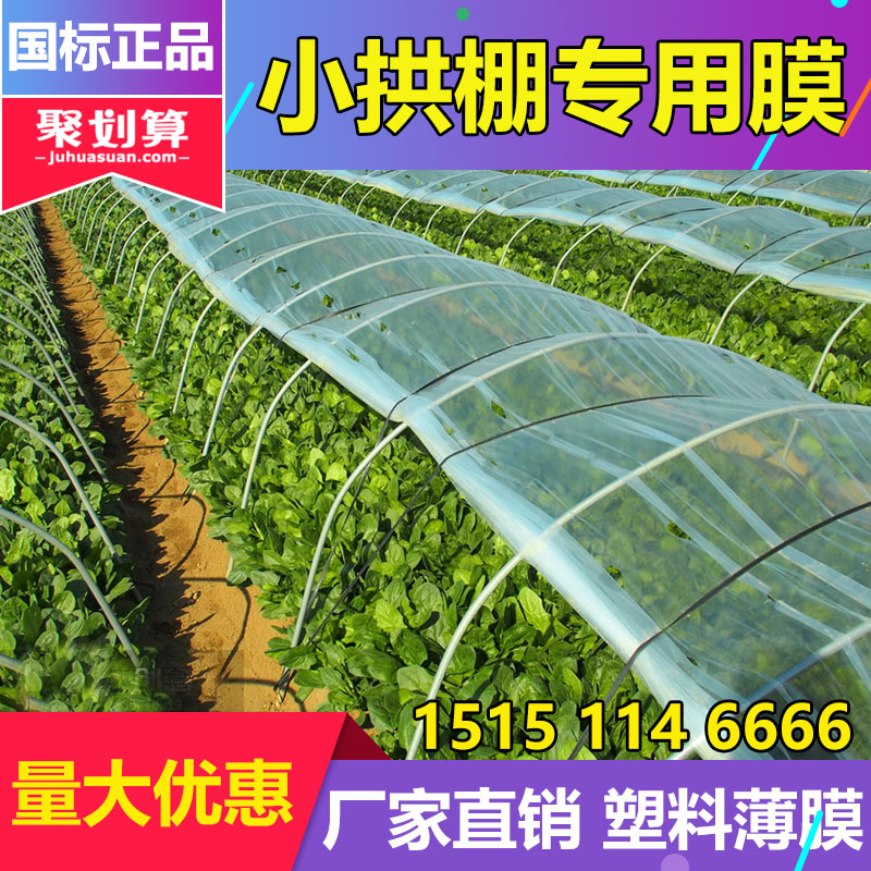 种菜小拱棚膜农用透明塑料薄膜农用专用膜塑料纸保温地膜防寒大棚 - 图1