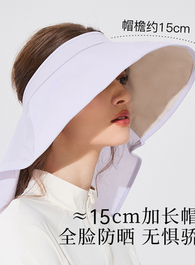 siggi空顶防晒帽女夏季遮阳护颈