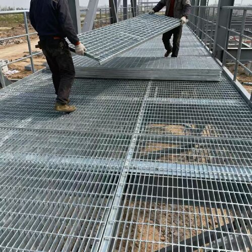 热镀锌钢格栅楼梯防滑踏步板排水沟集水井盖板光伏平台承重网格板 - 图0