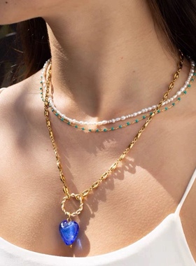 Wolfcircus不规则排列珍珠项链