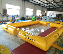 Custom inflatable KT football pitch air mold outdoor race track fencing mobile water park volleyball court football door manufacturer