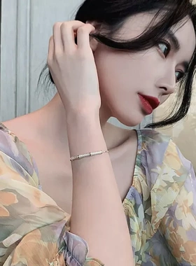 竹节手链女ins潮小众设计