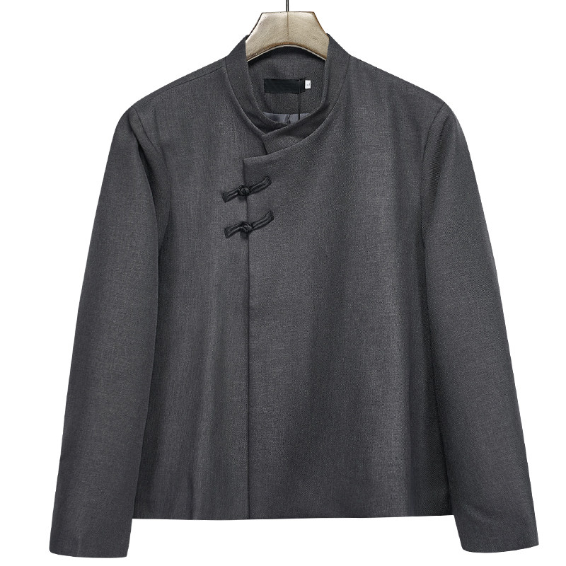 隐制YINZHI 盘扣小众新中式立领短款西服无性别暗黑系国风男外套,淘宝优惠券,粉丝福利购,淘宝优惠卷