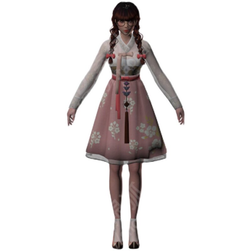 现代韩式服装女孩3DMax FBX模型 - 图0