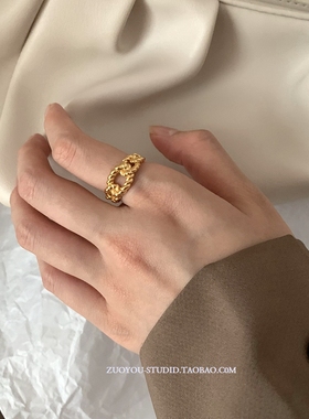 夸张高级感冷淡风食指戒女小众