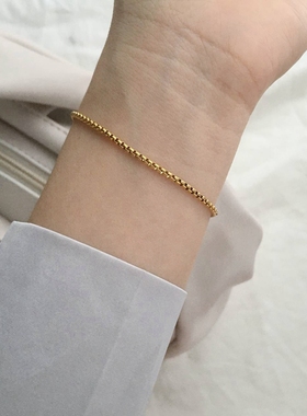 高级感18k金蛇骨链ins网红博主女