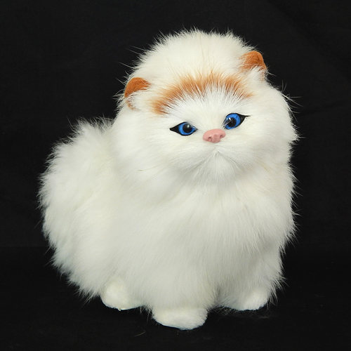 仿真动物模型小猫咪儿童毛绒玩具礼物会叫的猫宠物玩偶公仔娃娃 - 图2