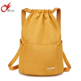 Рюкзак, сумка через плечо, простой сверхлегкий ранец, складной тканевый мешок, на шнурках, коллекция 2023