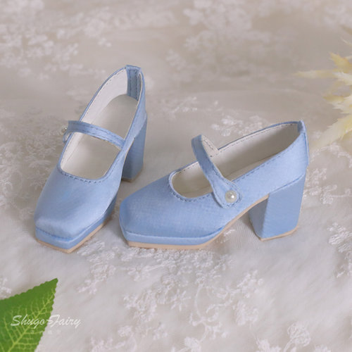 正版原创三分bjd娃鞋SD16SDGR女高跟脚sd玩偶优雅经典纯色高跟鞋 - 图3